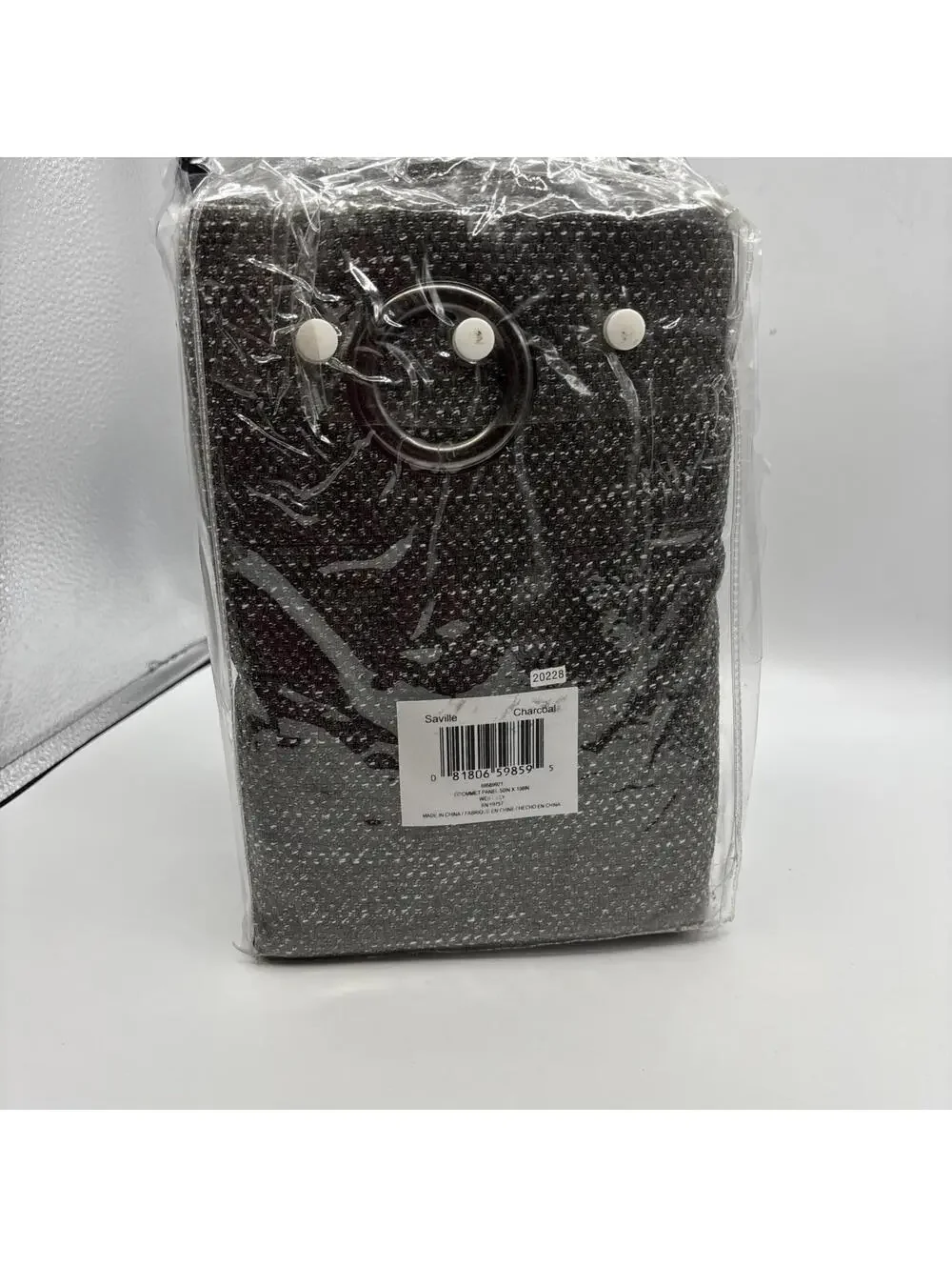 Brookstone Saville Charcoal Grommet 2 in one Panel curtain 50 x 108